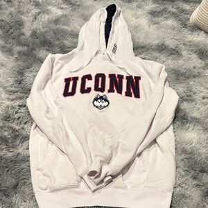 Fanatics White UCONN Hoodie
